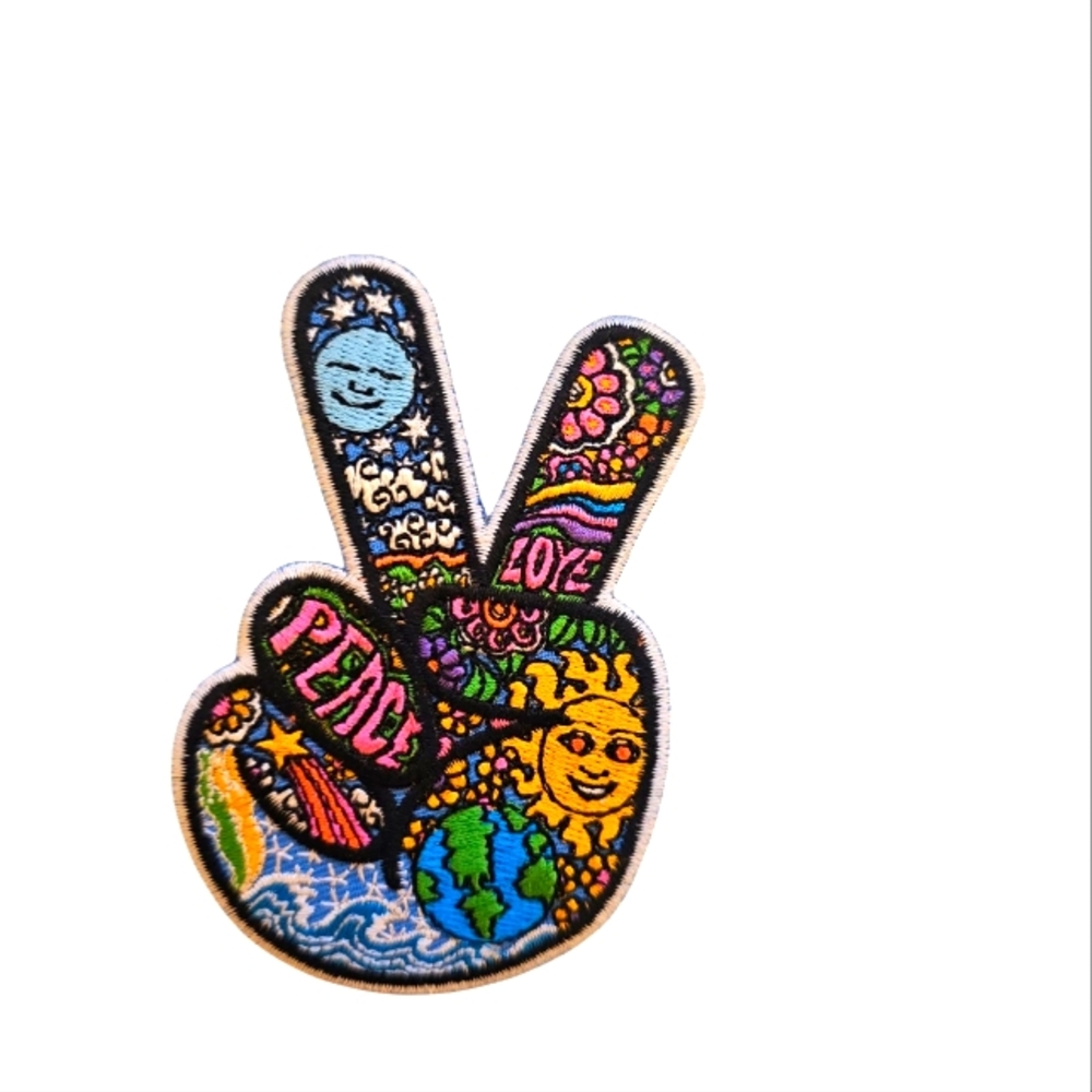Colorful Peace Love Patch